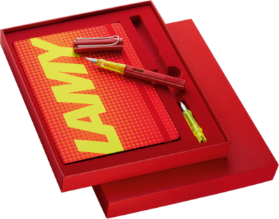 Lamy 2000 Lamy Gift Box Lamy Al Star Glossy Red Fountain Pen Set