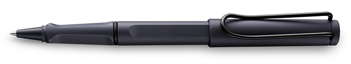 LAMY safari steel black Rollerball pen M