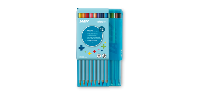 COLOR PLUS PENCILS PLASTIC BOX 12 PCS